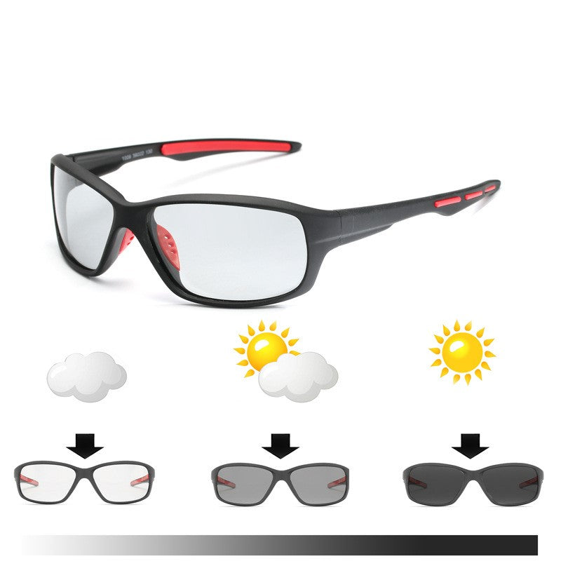 Outdoor equipment color-changing lenses sports glasses