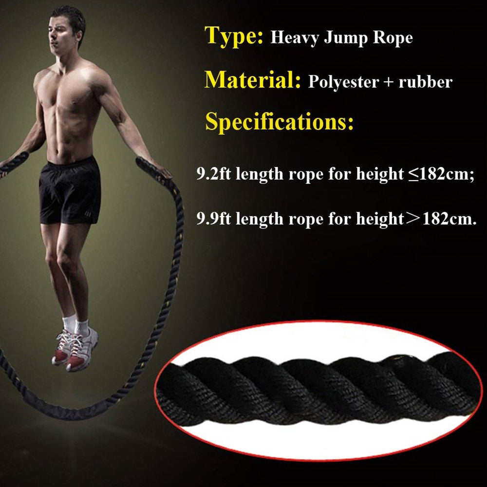 Rope Battle Skipping Ropes Power Training  Fitness Home Gym Equipment