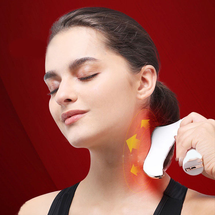 Household Electric Cervical Meridian Dredging Fascial Knife Massage Instrument Sore Muscle Relaxing Tool Portable Smart Gua Sha Scraping Massager